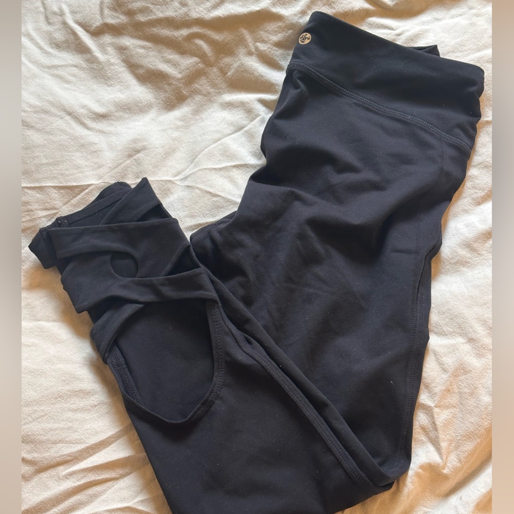 Manduka Dance Yoga Leggings - Black - Medium